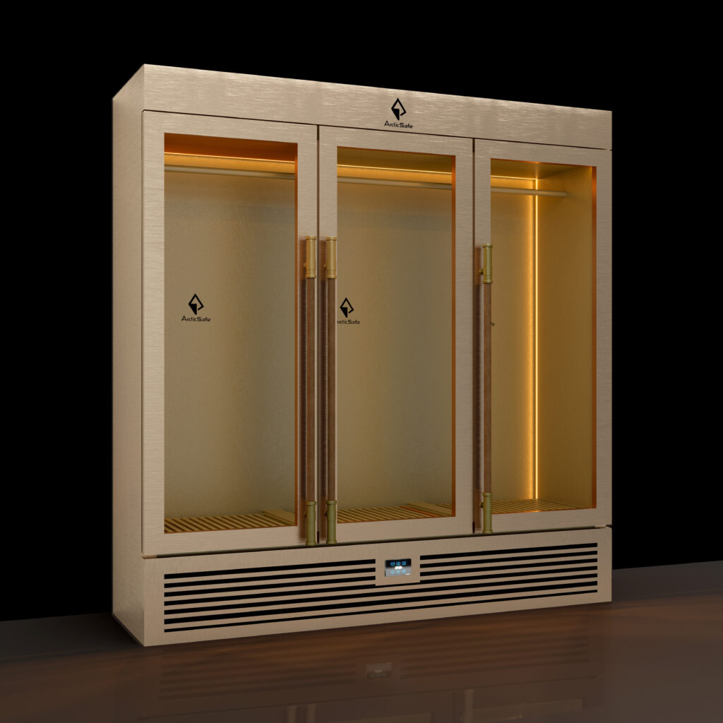 Шубный холодильник ARCTISAFE Elite на 14 шуб, вид спереди
